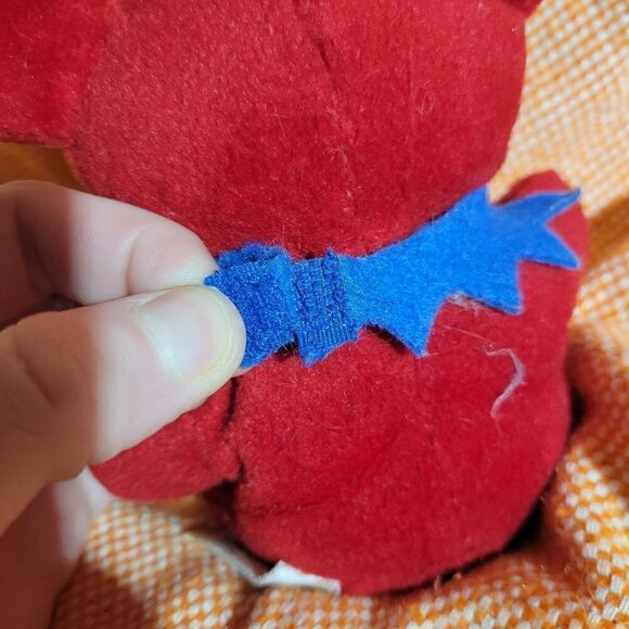 Stevn Smith Grateful Dead Red And Blue Bean Bag Bear 7inch Bertha - Picture 6 of 8